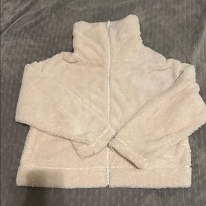FP Movement by Free People Cream zip up jacket sweater.